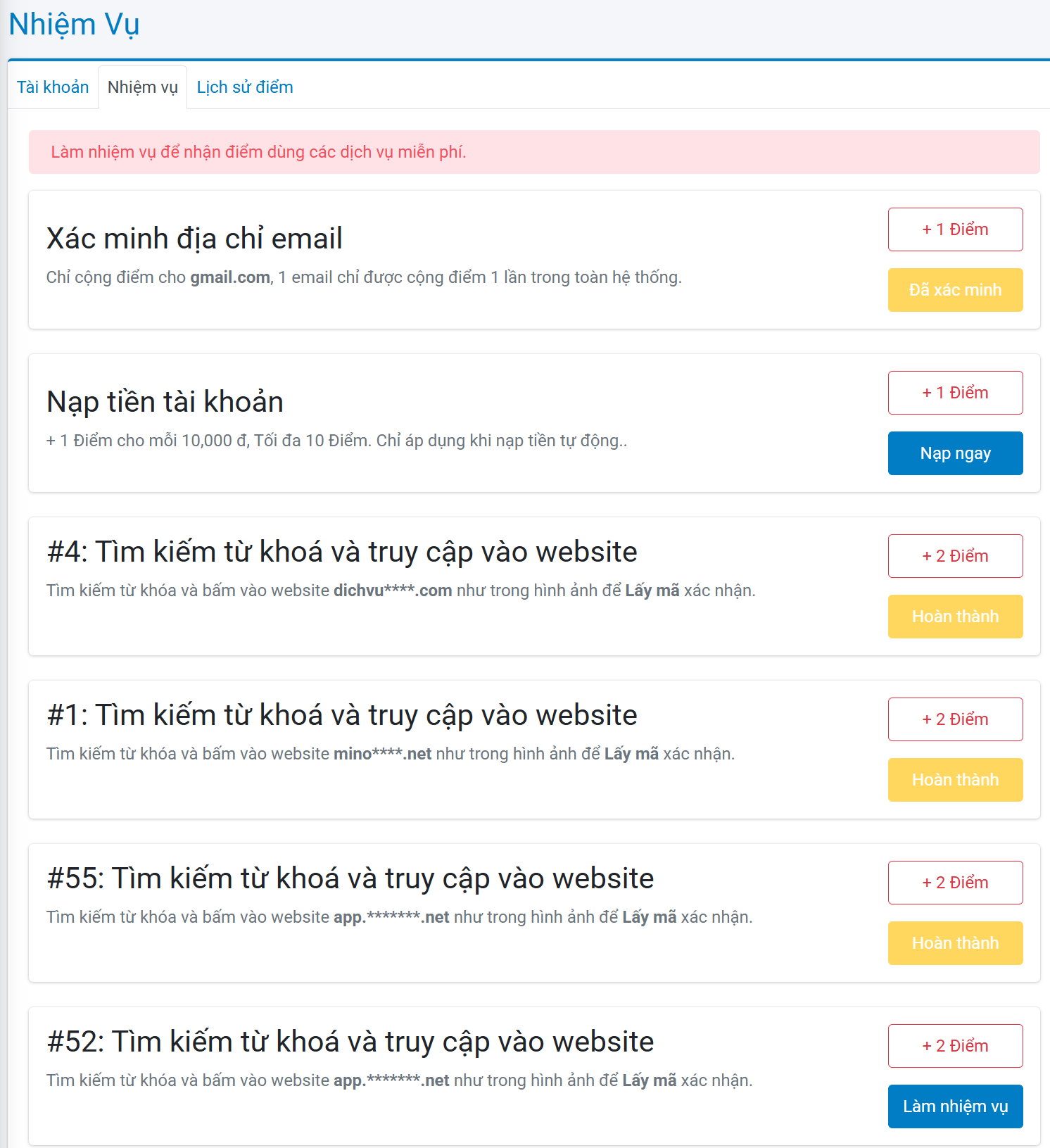 làm nhiệm vụ hệ thống